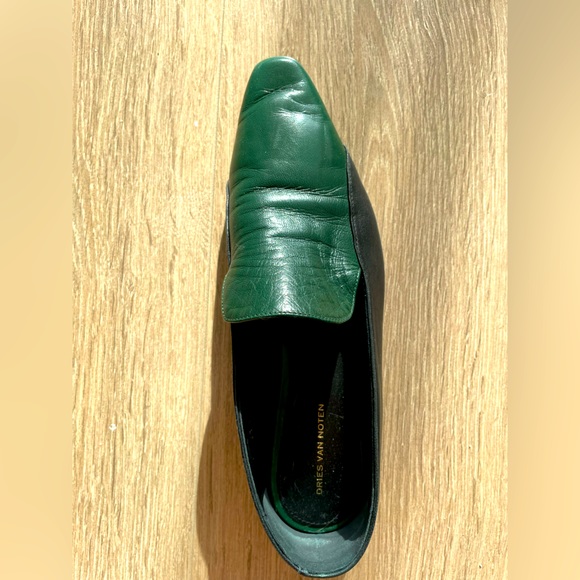DRIES VAN NOTEN Colourblock Leather Loafers Size 6 - Picture 6 of 7